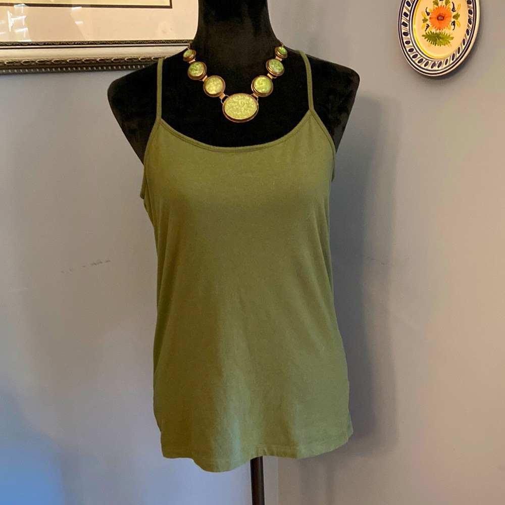 Olive Green Strappy Tank